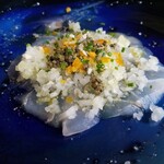 アル・ケッチァーノ - ◆お魚のカルパッチョとどんぶりとカラスミ