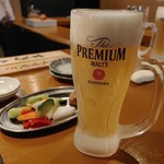 Robata Hyoutan - ハッピーアワー　生ビール　308円