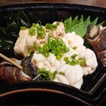 Wasabi - 季節のおつまみ盛り合わせ（タラの白子・あん肝・つぶ貝）