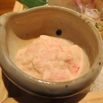 五十六屋 - カワハギの肝です