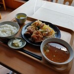 おおばやし食堂 - 和風からあげ定食