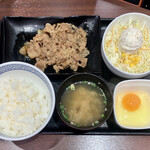 Yoshinoya - 牛皿定食 ¥602 ＋ ポテトサラダ ¥151