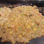 Okonomiyaki Monja Teppanyaki Satton - もち明太コーンもんじゃ