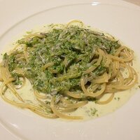 リストランテ ラ ソリア - 二宮のシラスと青海苔・柚子胡椒のスパゲッティ（2022.2）