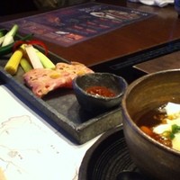 飛騨牛一頭家 馬喰一代 銀座 - ランチタイムの前菜。