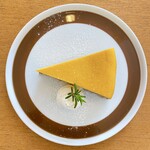 木更津のカフェ marone - かぼちゃのチーズケーキ