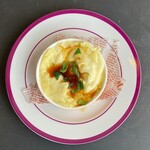 촉촉한 닭고기 프릿 트뤼플 사워 크림/크림 으깬 감자