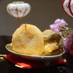 日本料理 幸庵 - 干した牡蠣とタイラガイのフライ