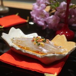 日本料理 幸庵 - 福島産白魚のポン酢掛け