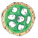 PIZZA (B) :大量小沙丁魚熱那亞披薩pizza