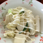 Shokujidokoro Ootomo - 「白菜と小葱のマヨ和え」もさっぱりして美味しい♪