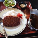 ふれあい食堂 ハイジのキッチン - 大きなハンバーグカレーセット