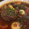 BAOBAB - 子羊の煮込み、揚げ野菜スープ仕上げ