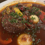 バオバブ - 子羊の煮込み、揚げ野菜スープ仕上げ
