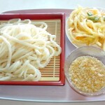 Fujimi Udon - ざるうどん1.5玉￥320＆かき揚￥120＆ささみ天￥120