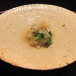 薪鳥新神戸 - 菜の花の鬼おろしのみぞれ和え