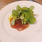 アプランティ - フォアグラのポアレと筍のムニエル　ハチミツとヴィネガーソース