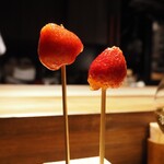 薪鳥新神戸 - 苺の果実飴