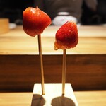 薪鳥新神戸 - 苺の果実飴