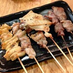 50えん焼とりきんちゃん家 - 焼き鳥6本盛合せ