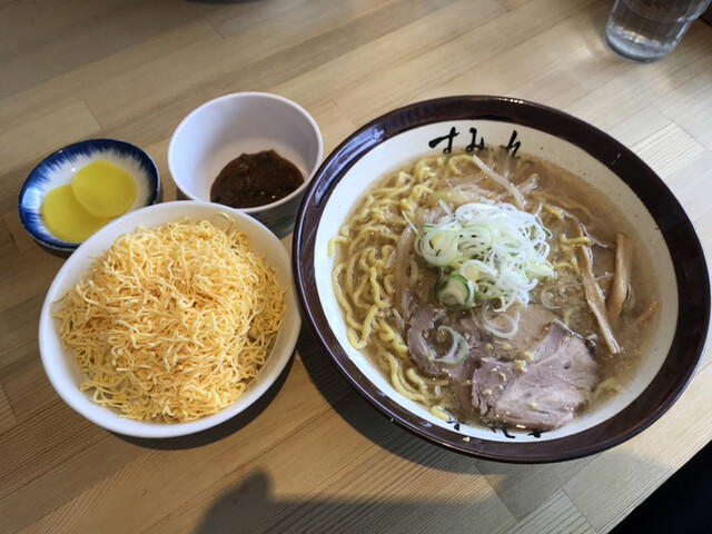 すみれ 中の島本店』(味噌＋おにめし)』by ひのりん : すみれ 中の島 