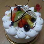 サロン・ド・テ・ジャマン - 2013.1. 誕生日ケーキ　後ろから