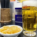 中国手打拉麺 馬賊 - スーパードライ(生ビール)550円