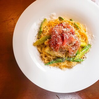 浅草開化楼特製モチモチパスタ『カラヒグ麺』使用の絶品パスタ