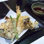 どんまい - 2013.1. \2,000コースの天ぷら（2人で一つ）