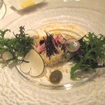 SINC BISTRO - ズワイ蟹とカリフラワー根菜のタブレ