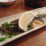 西尾さん - 炙りシメアジ刺し