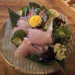 ビストロ割烹 YAOYA - 縞鯵のお造り