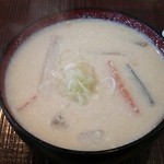 十割そば　きらく - 粕汁♪