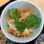 乙蕎麦 - ミニ丼 (親子丼) 絶品です