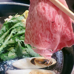 Sukiyaki shabu shabu kaiseki ryouri azuki - 