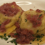 トラットリア 29 - 【‘13.1イベント】「ランプレドットを詰めたラビオリと赤玉葱のアグロドルチェソース」