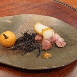 Yukimoto - 子熊の香茸ポテト、すね肉のきくいもドッグ、ロース