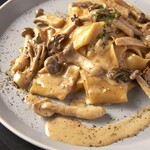 Creamy porcini mushroom pasta