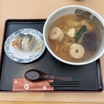 うどん・そば吉野 - のっぺいうどん焼き鯖寿司セット