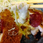 かつ一 - チーズにはピーマン､トマト､マッシュルーム