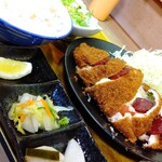 かつ一 - ピサかつ定食 1650円税込み