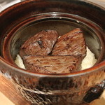 神保町 傳 - 【2013.1.16】肉ご飯　aokyoスペシャル！