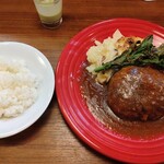 TRATTORIA mocchi - 煮込みハンバーグ、ライス少なめ