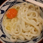 Marugame Seimen - 釜玉（並）　３９０円