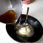 そば切り なかむら - 夜限定の黒トリフと地鶏のアイス