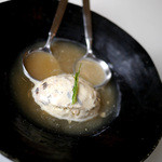 そば切り なかむら - 夜限定の黒トリフと地鶏のアイス