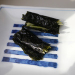 そば切り なかむら - わさびの海苔巻き