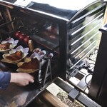 いろりの里 - 着いたら開けて取ります