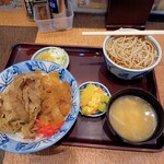 Tachikawa Masudaya - 牛丼そばセット