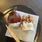 老松 - 山人艸果、金柑と胡桃一個195円